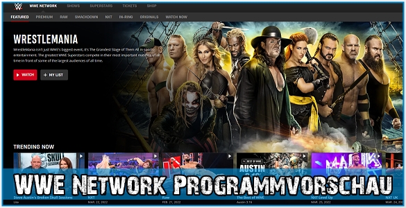Wwe network hotsell my list